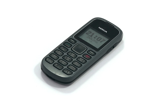 tlačítkový mobil, telefon, nokie, starý
